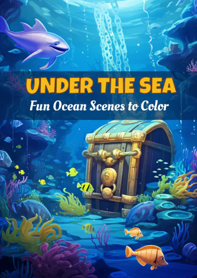 Free Ocean Coloring Book Template to Edit Online