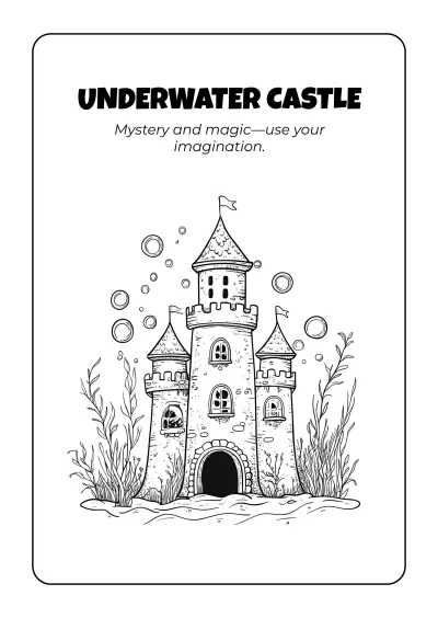 Free Ocean Coloring Book Template to Edit Online