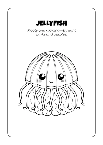 Free Ocean Coloring Book Template to Edit Online