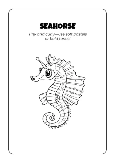 Free Ocean Coloring Book Template to Edit Online