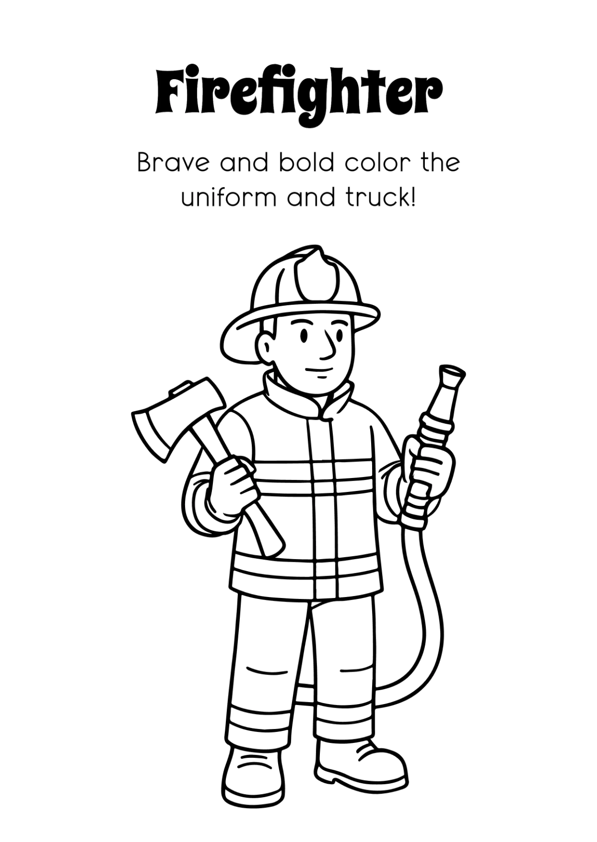 Free Person Coloring Book Template to Edit Online