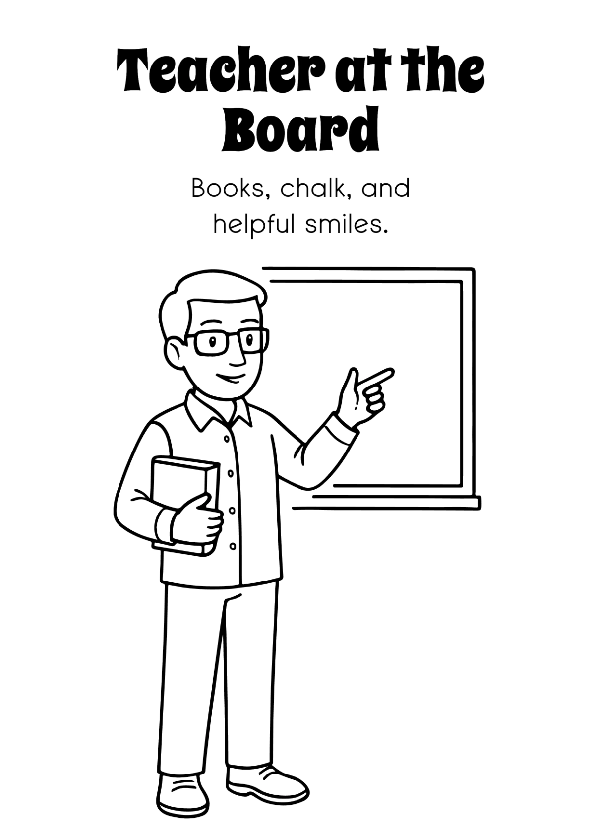 Free Person Coloring Book Template to Edit Online