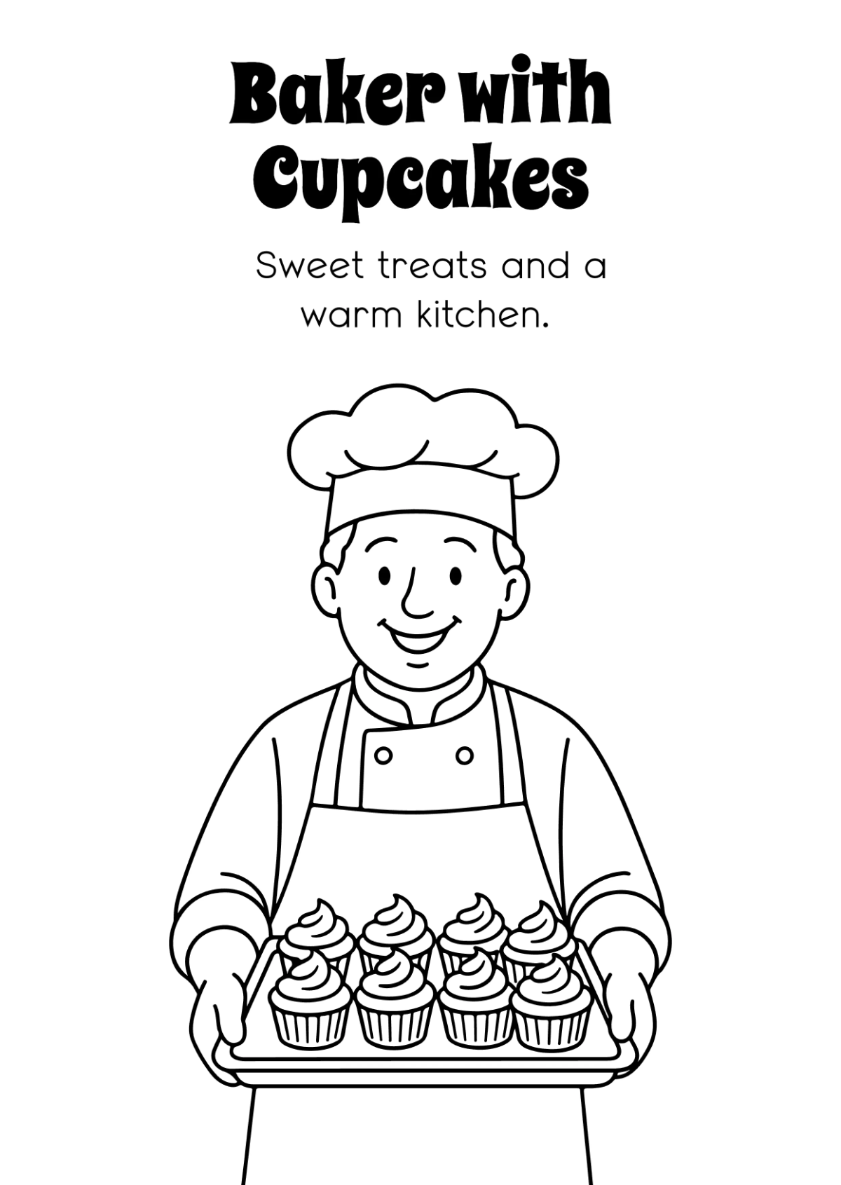 Free Person Coloring Book Template to Edit Online