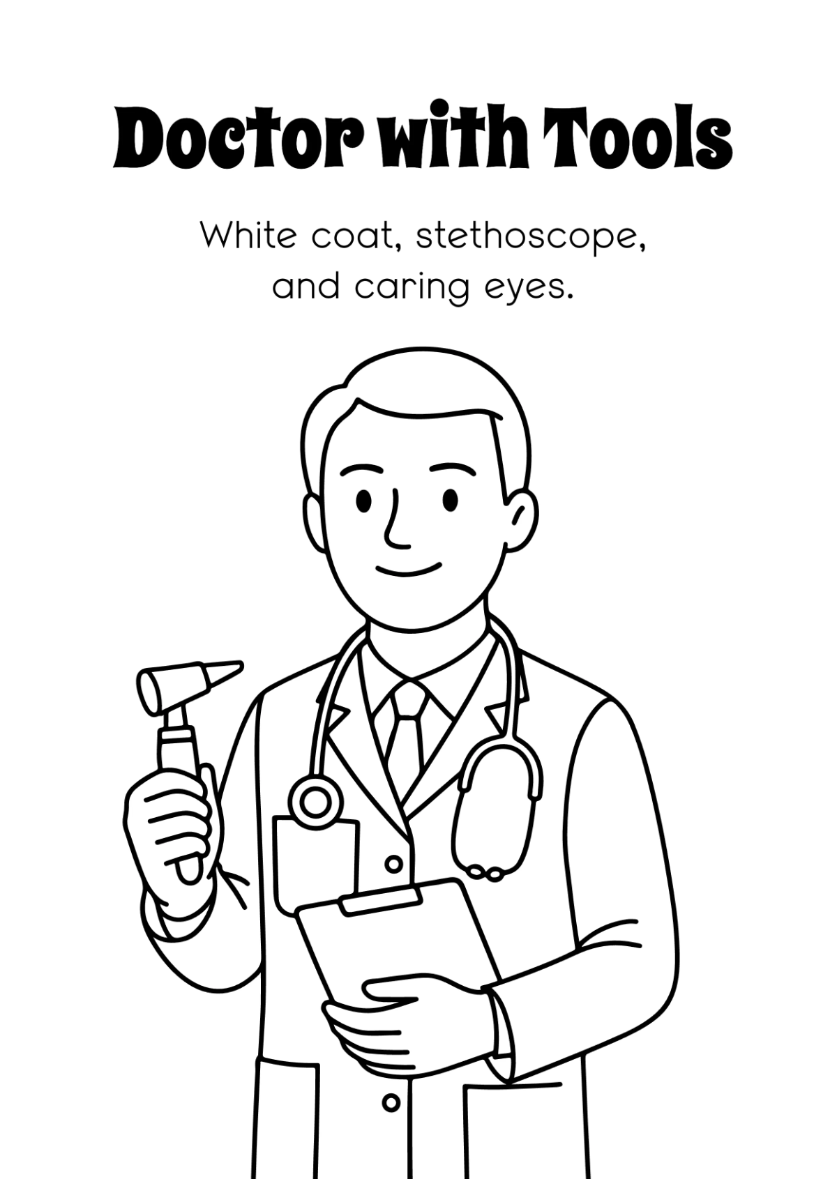 Free Person Coloring Book Template to Edit Online