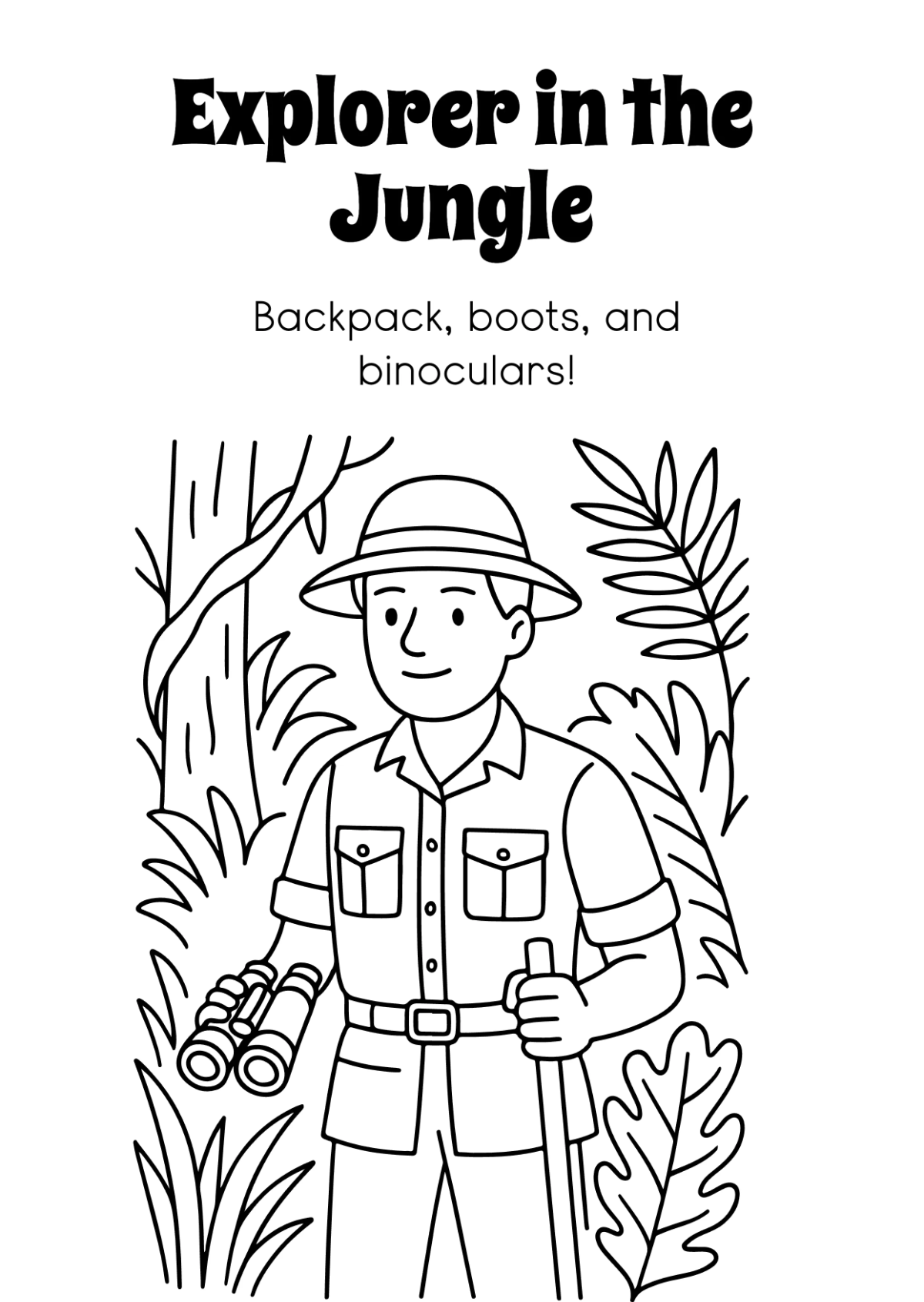 Free Person Coloring Book Template to Edit Online