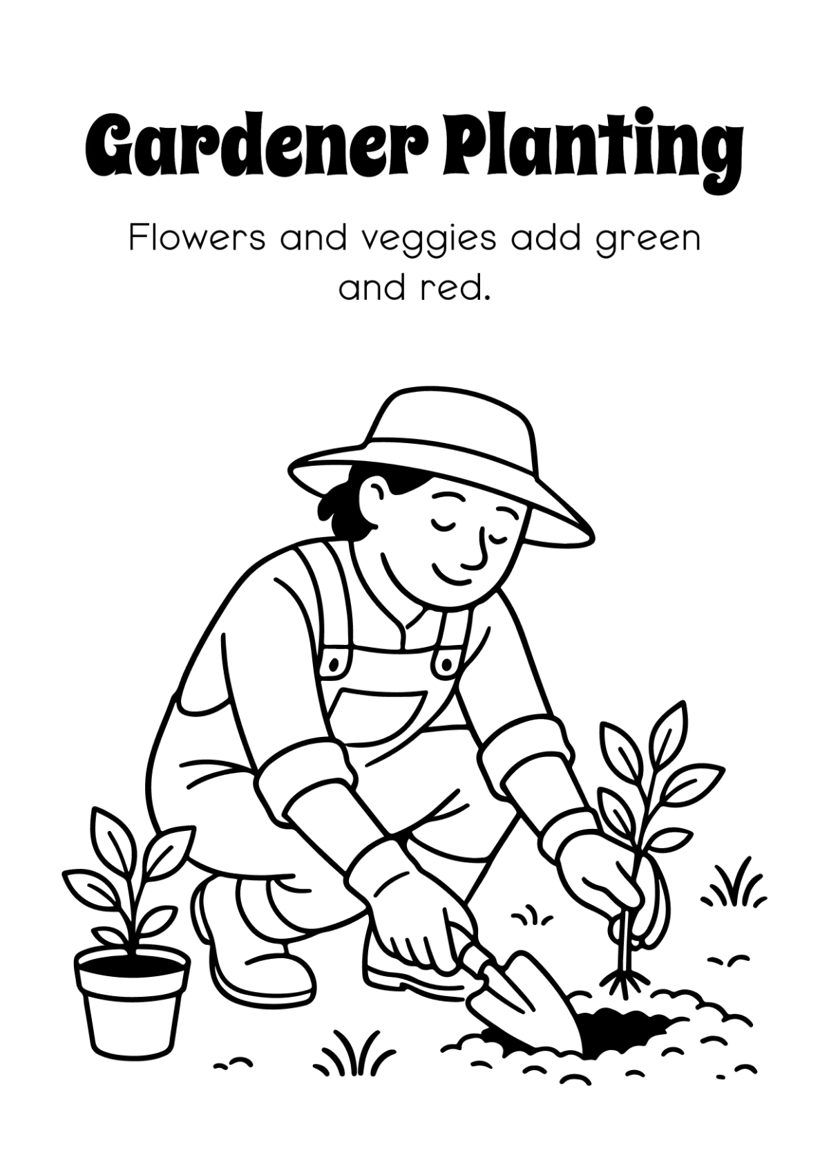 Free Person Coloring Book Template to Edit Online
