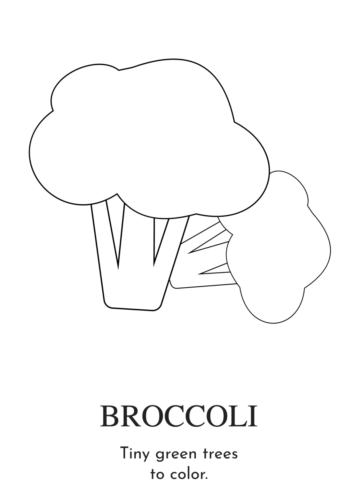 Free Vegetables Coloring Book Template to Edit Online