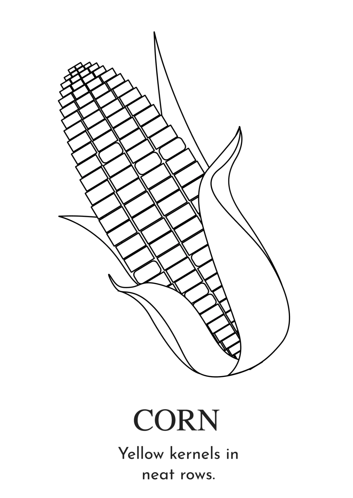 Free Vegetables Coloring Book Template to Edit Online