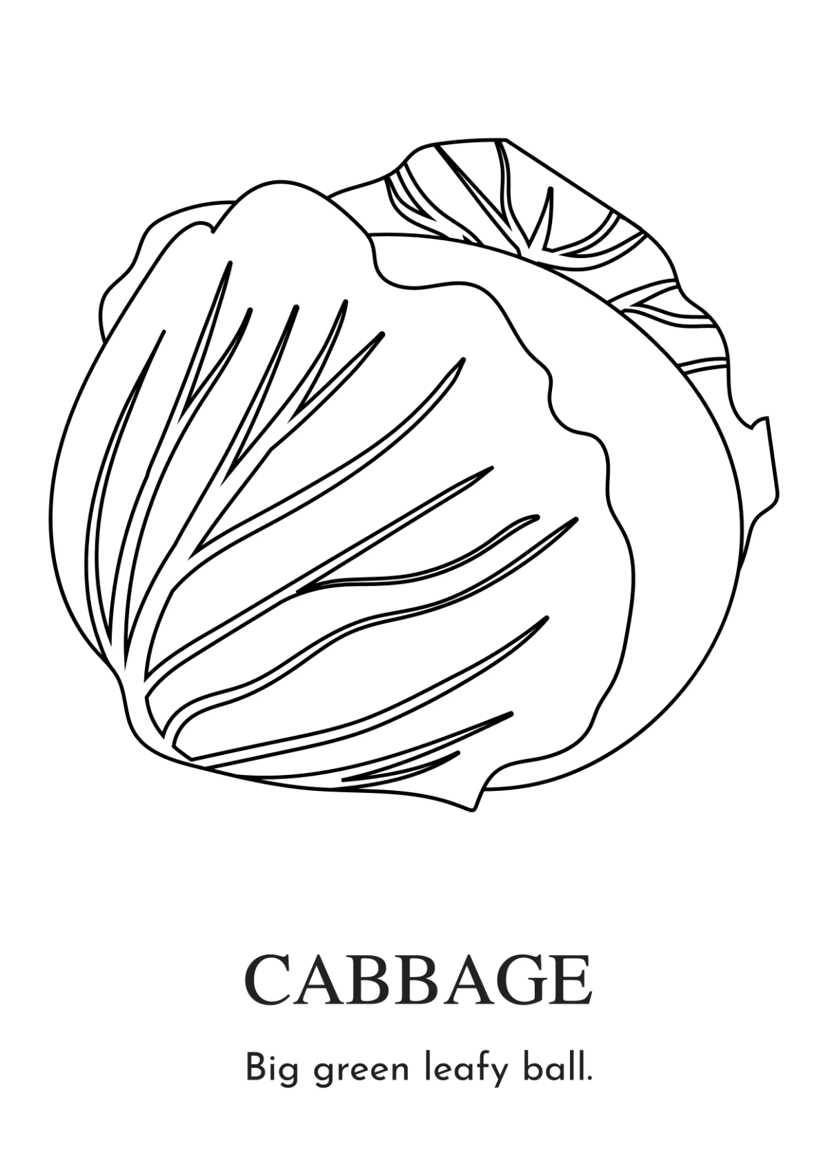 Free Vegetables Coloring Book Template to Edit Online