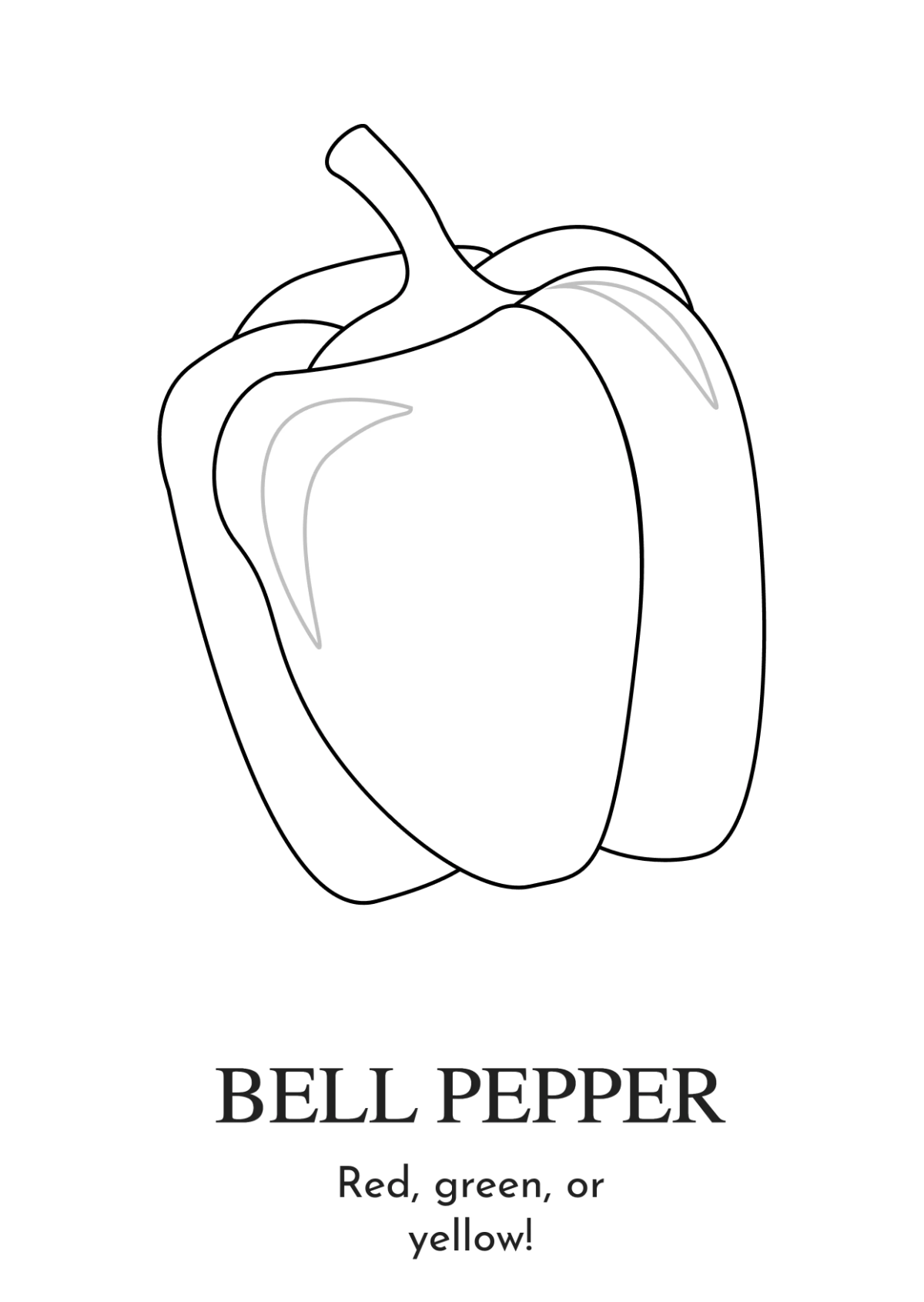 Free Vegetables Coloring Book Template to Edit Online