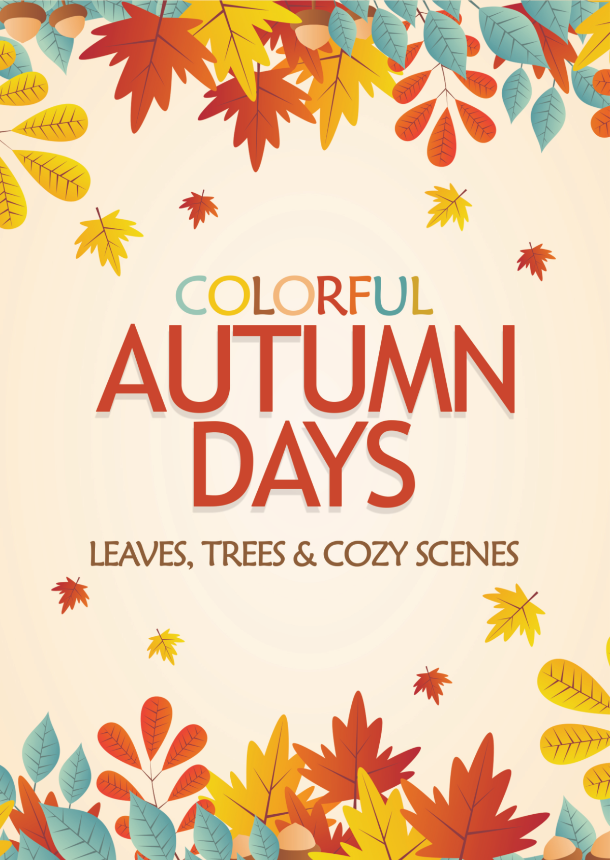 Free Autumn Coloring Book Template to Edit Online