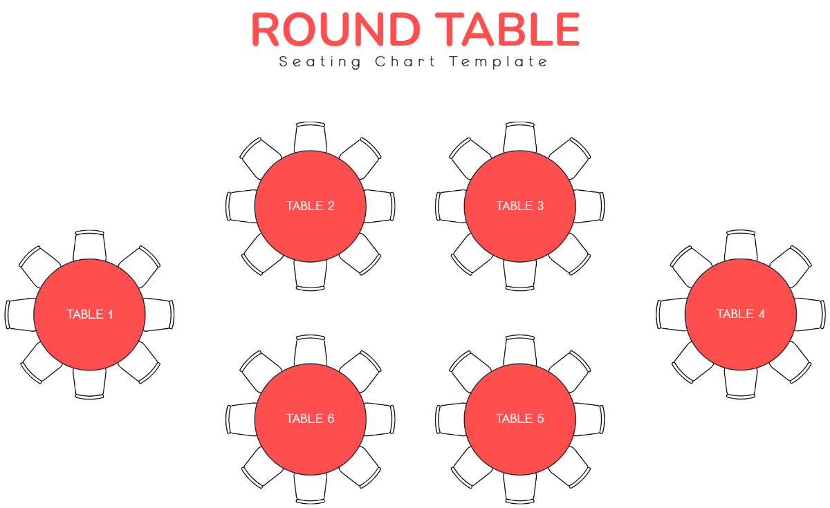 Free Round Table Seating Chart Template