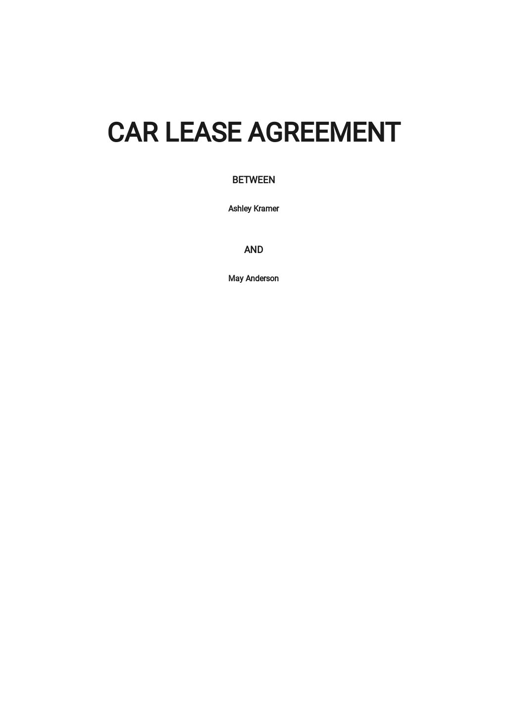 FREE Lease Agreement Templates in PDF Template net