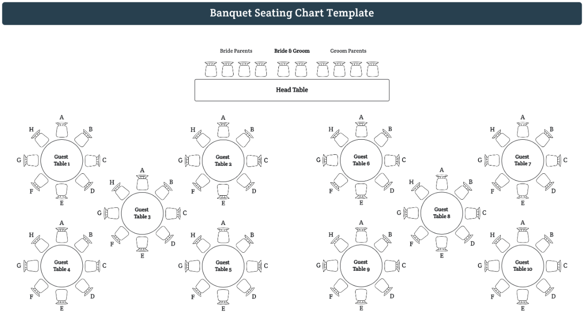 Free Banquet Seating Chart Template