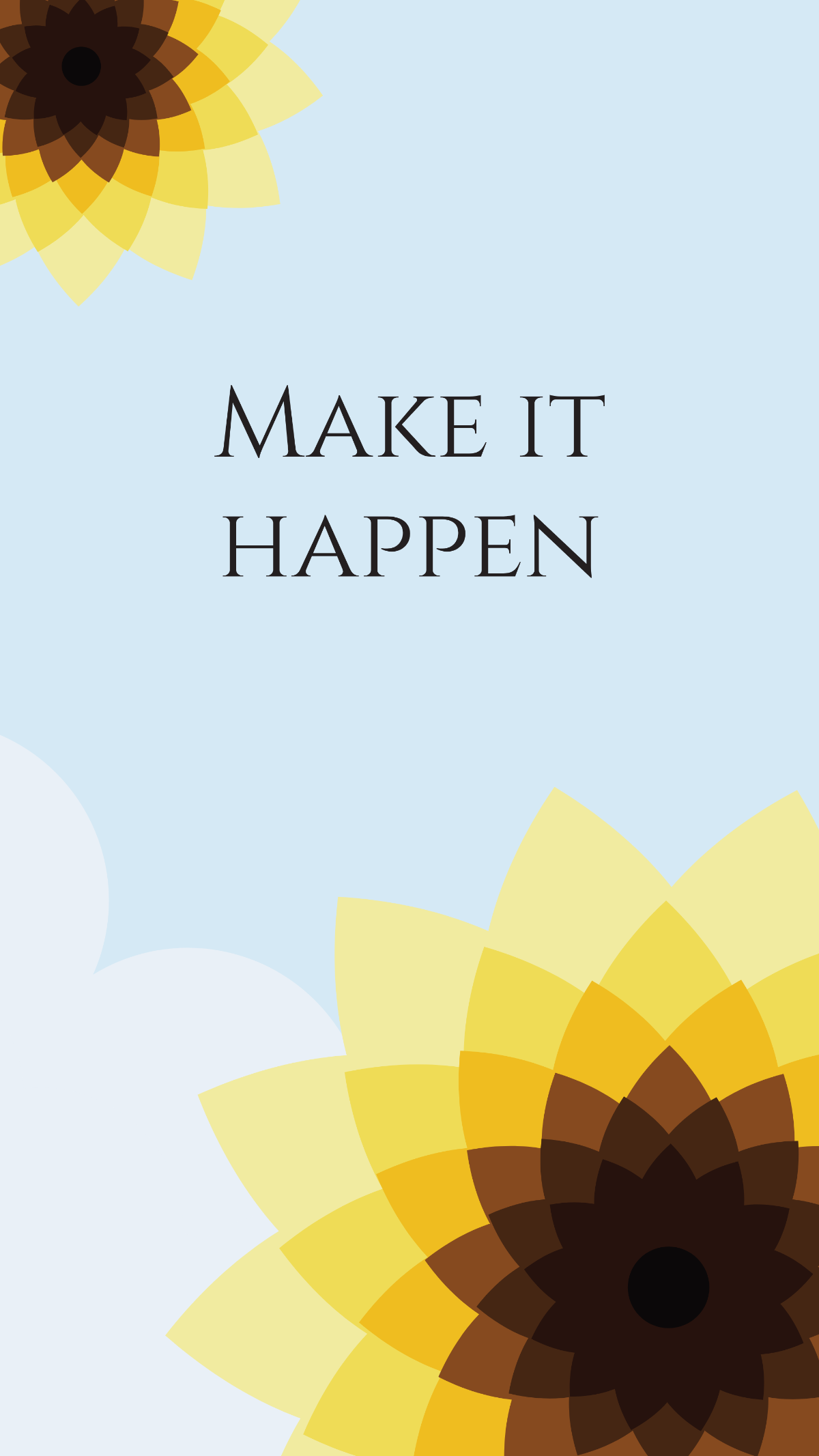 Free Sunflower Wallpaper Template