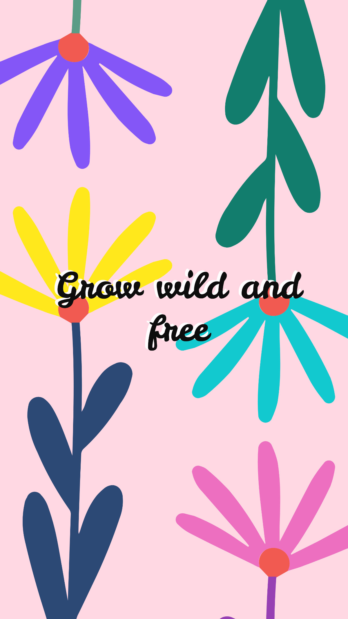 Free Maximalist Floral Wallpaper Template