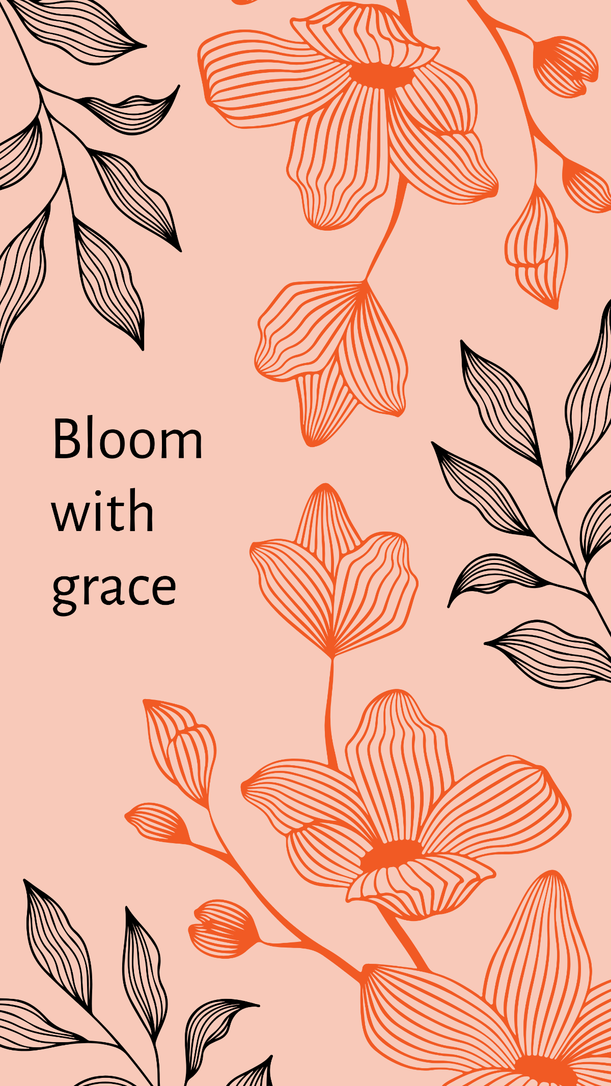Free Abstract Floral Wallpaper Template
