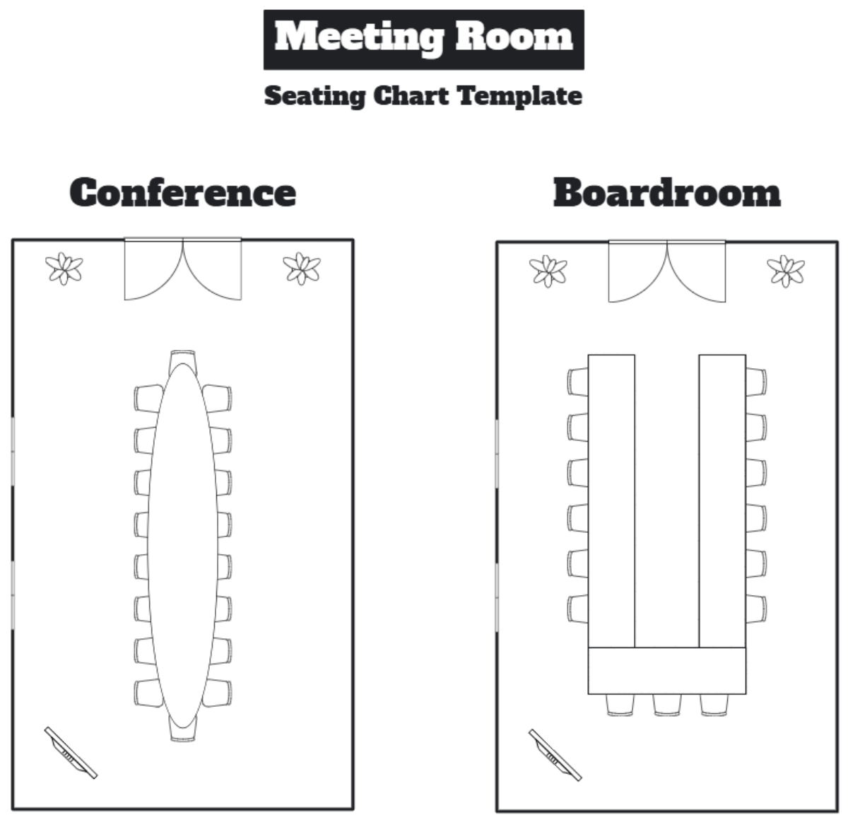 Meeting Room Seating Chart Template