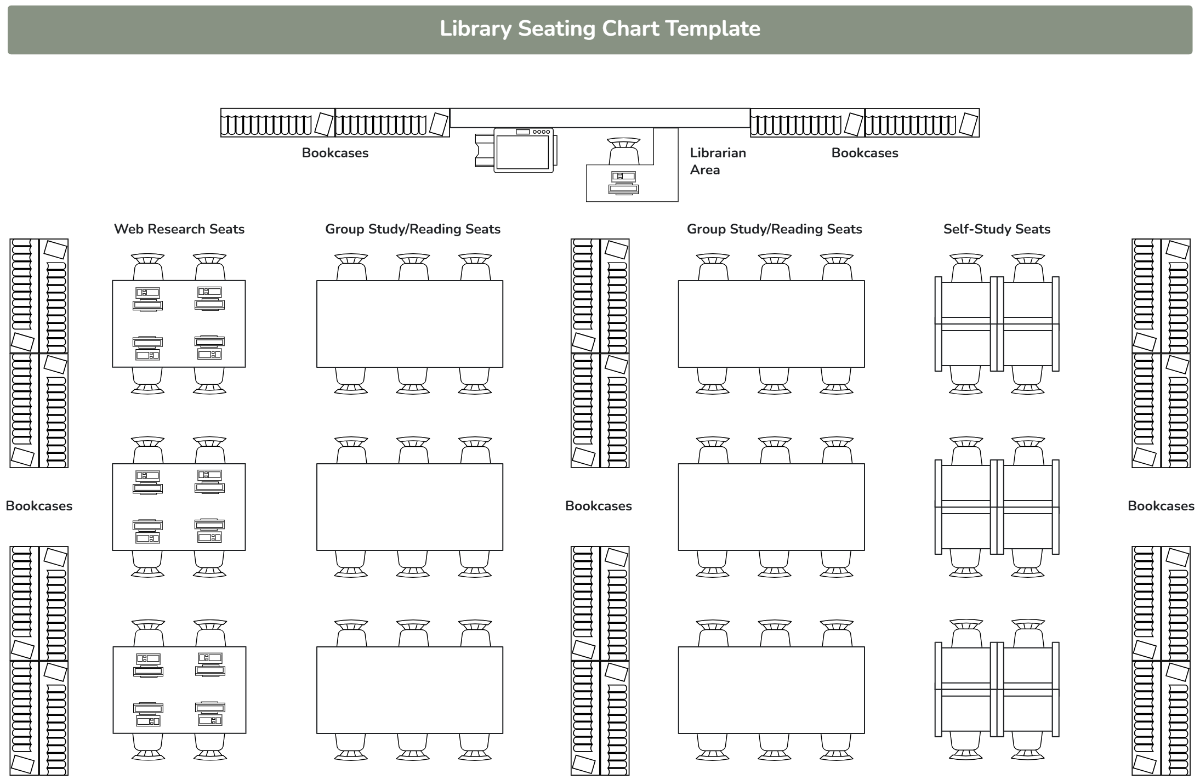 Free Library Seating Chart Template