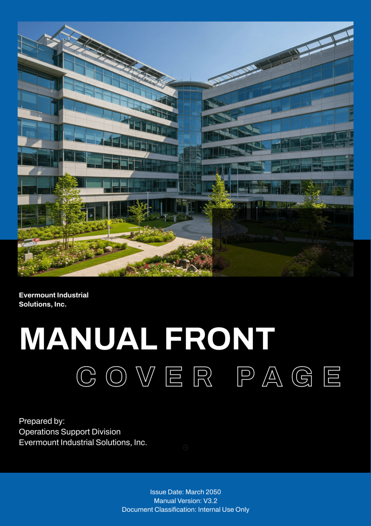 Free Manual Front Cover Page Template to Edit Online