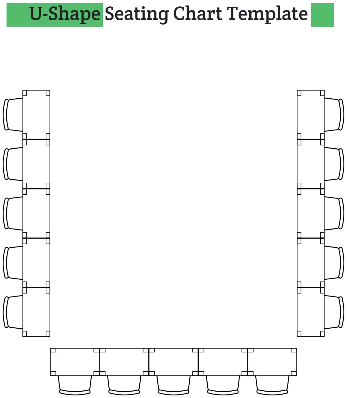 Free U-Shape Seating Chart Template