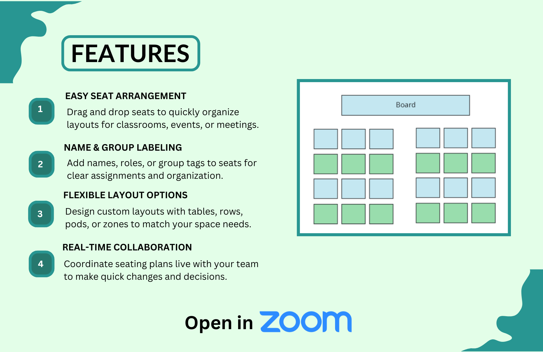 Free Seating Chart Template