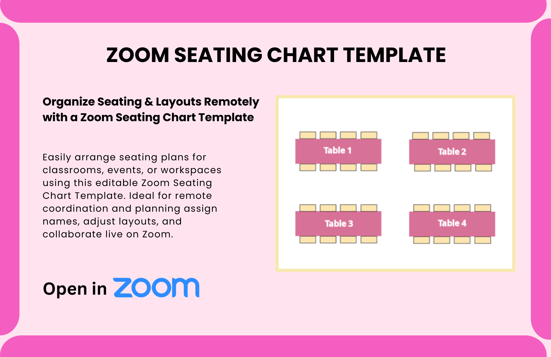 Free Seating Chart Template