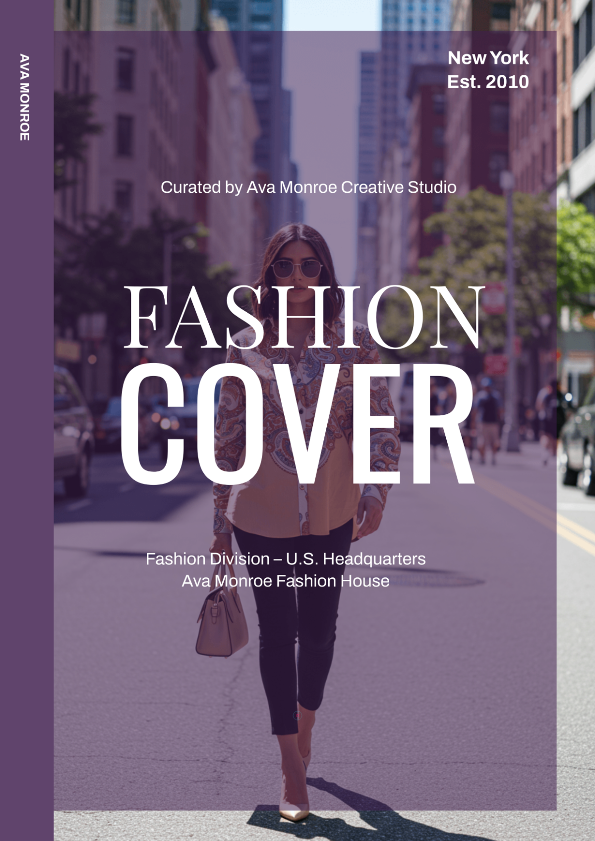Free Fashion Cover Page Template to Edit Online