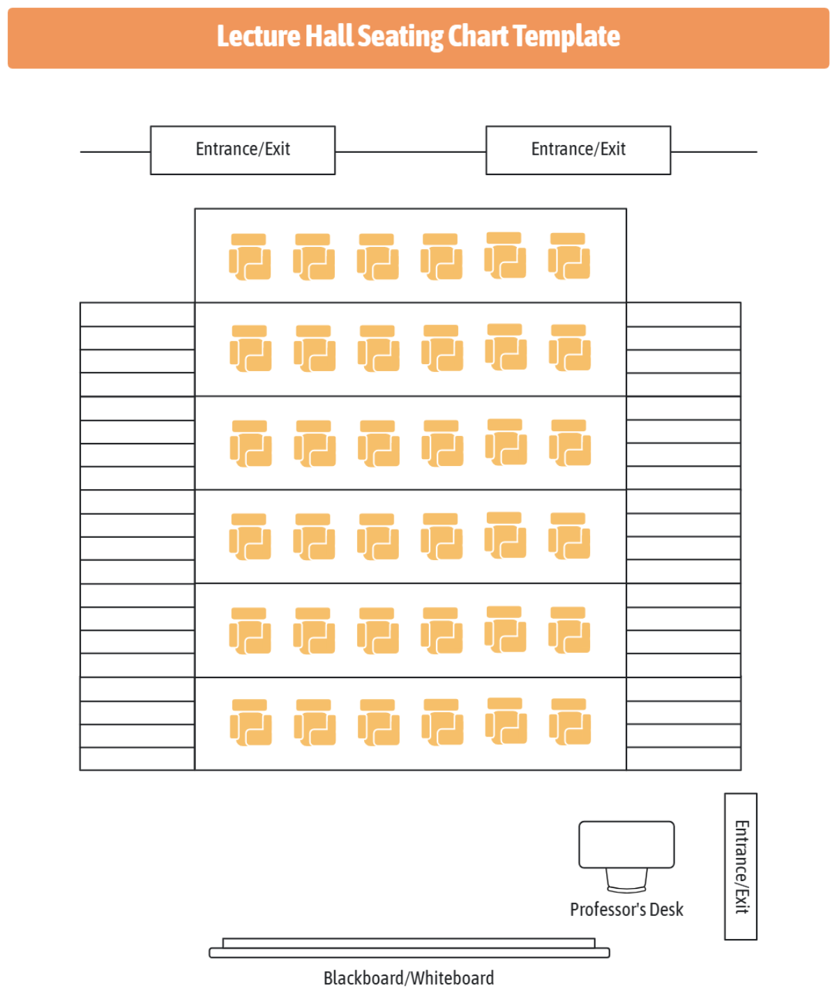 Free Lecture Hall Seating Chart Template