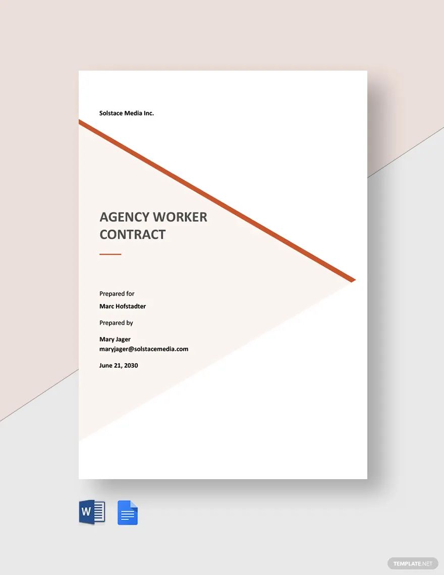 Agency Worker Contract Template