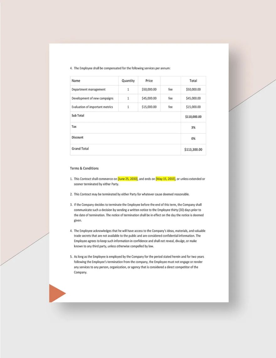 Agency Worker Contract Template