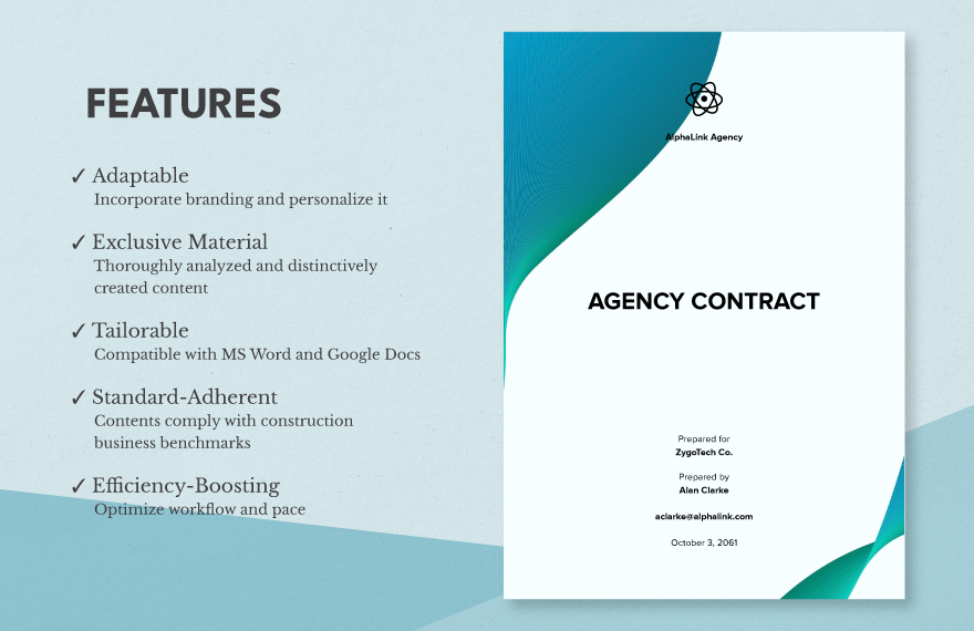 Simple Agency Contract Template