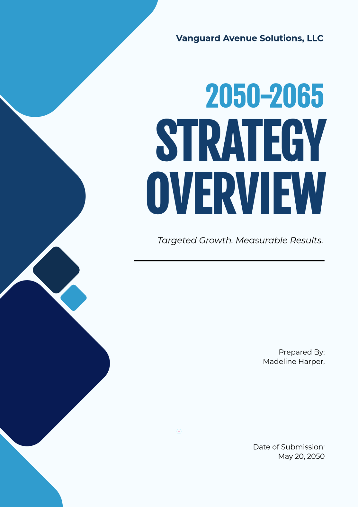 Free Business Marketing Plan Cover Page Template