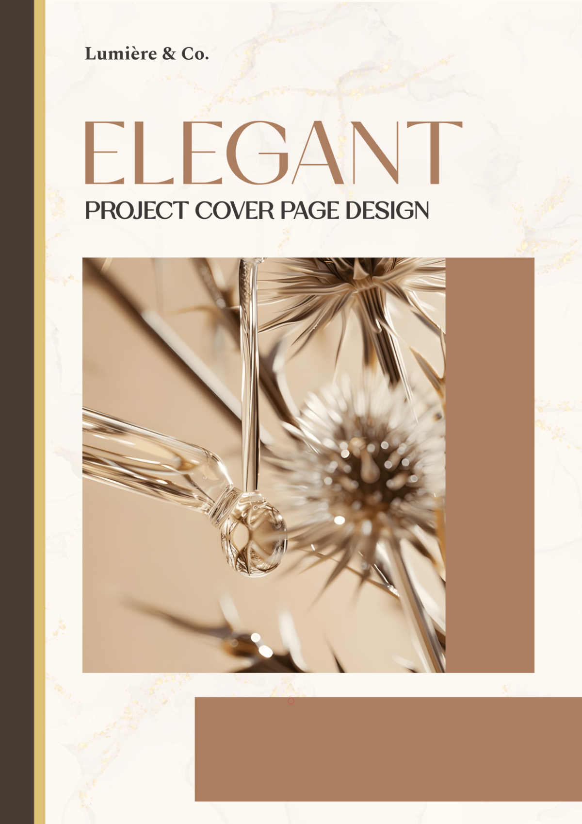 Free Elegant Project Cover Page Design Template