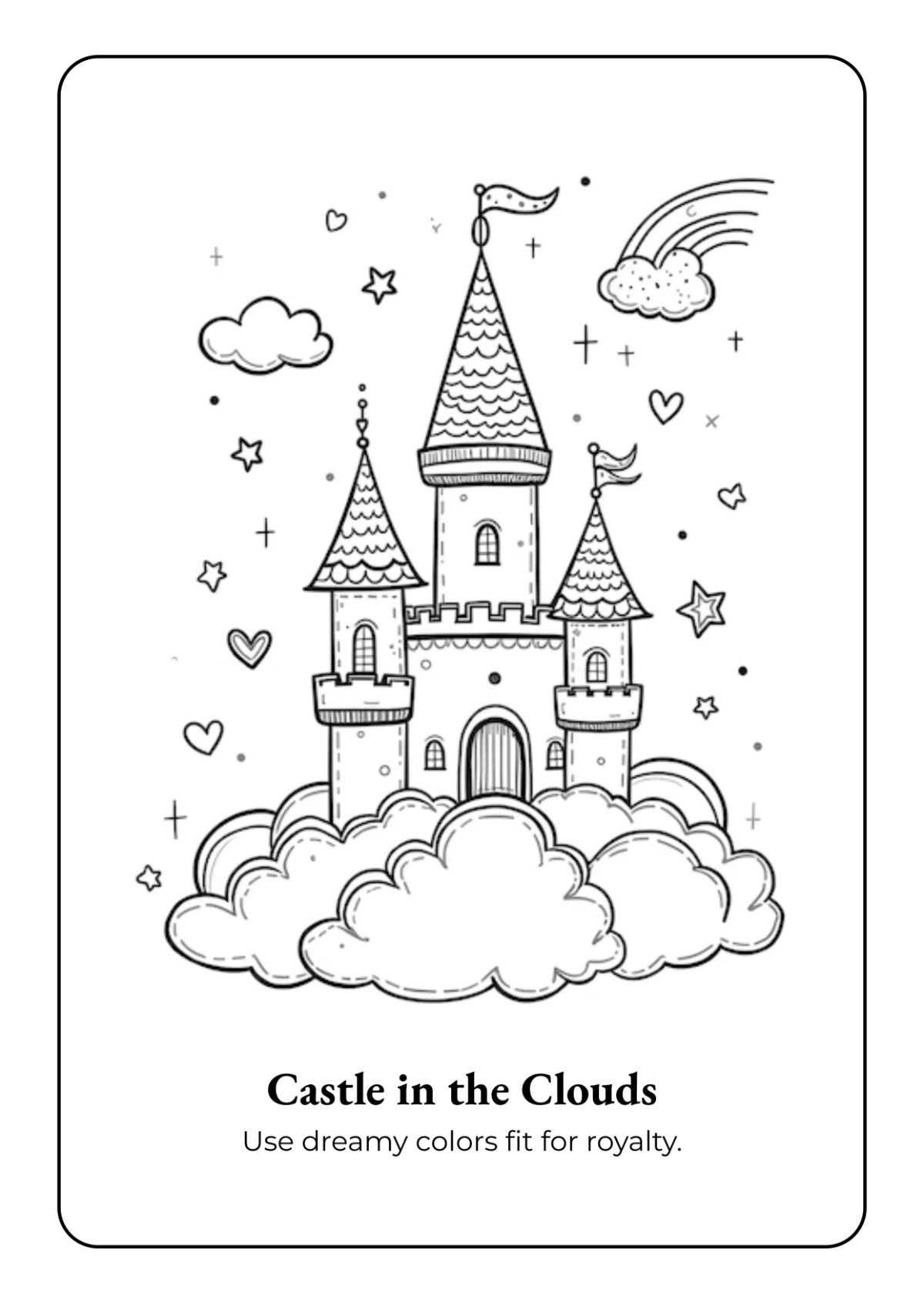 Free Creative Fairy Tale Coloring Book Template to Edit Online