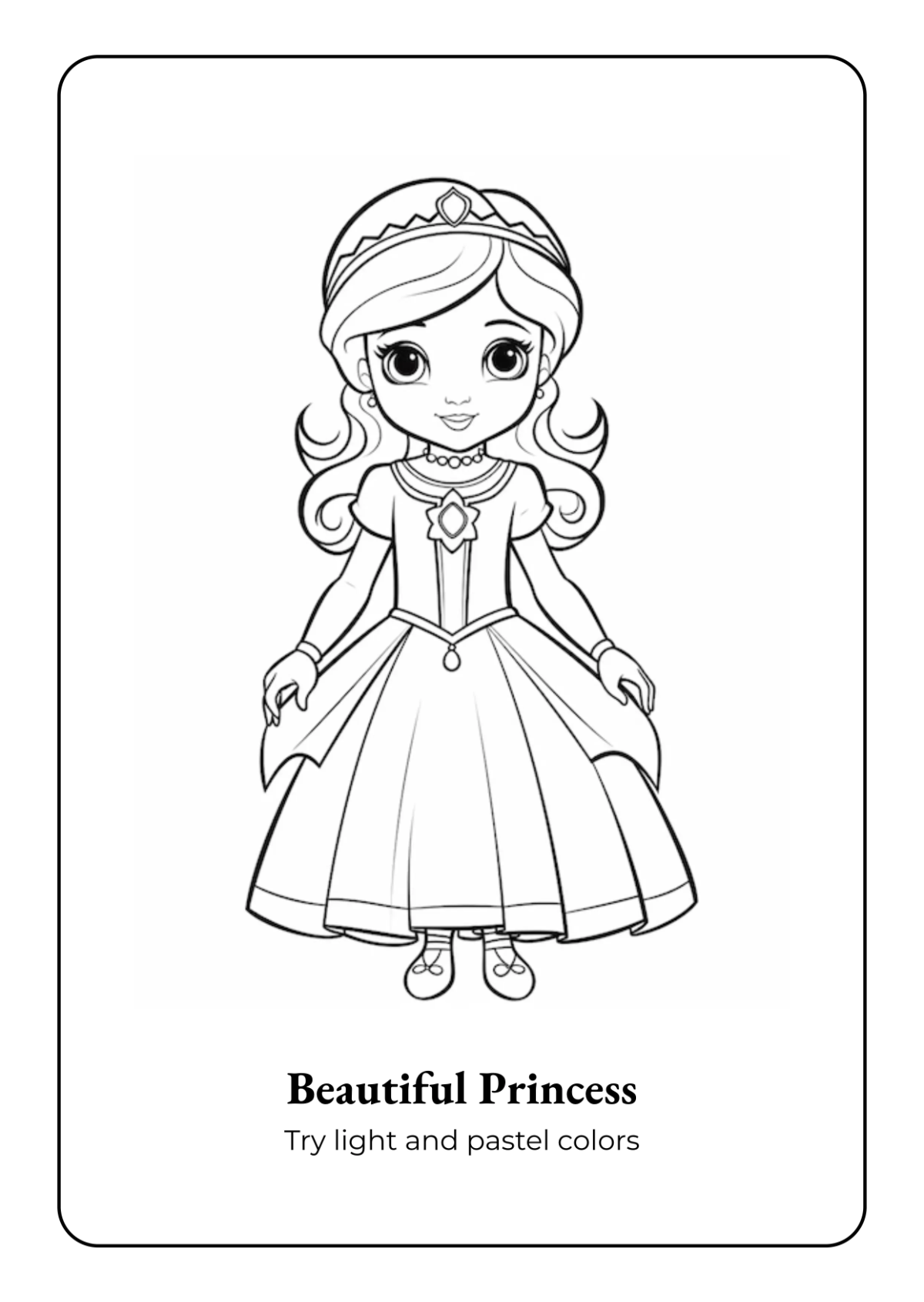 Free Creative Fairy Tale Coloring Book Template to Edit Online
