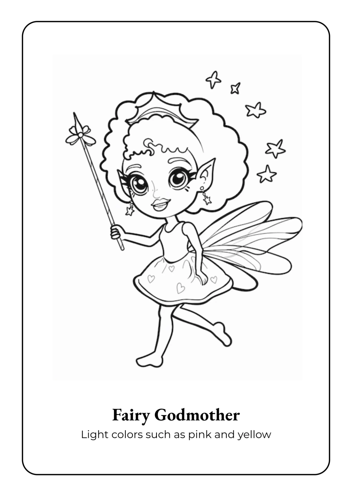 Free Creative Fairy Tale Coloring Book Template to Edit Online