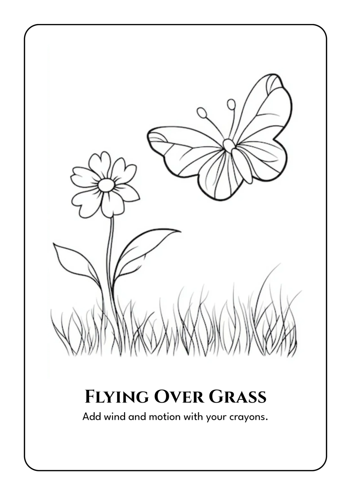 Free Butterfly Coloring Book Template to Edit Online