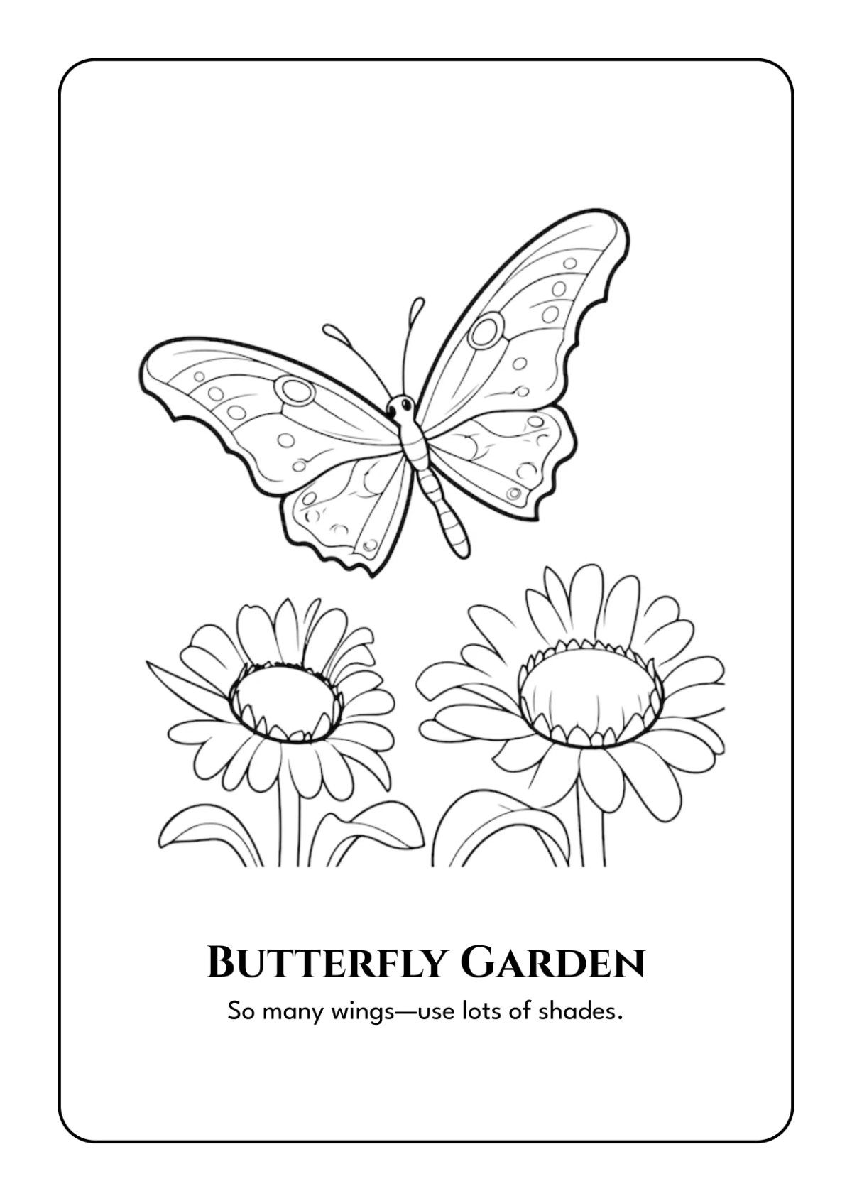 Free Butterfly Coloring Book Template to Edit Online