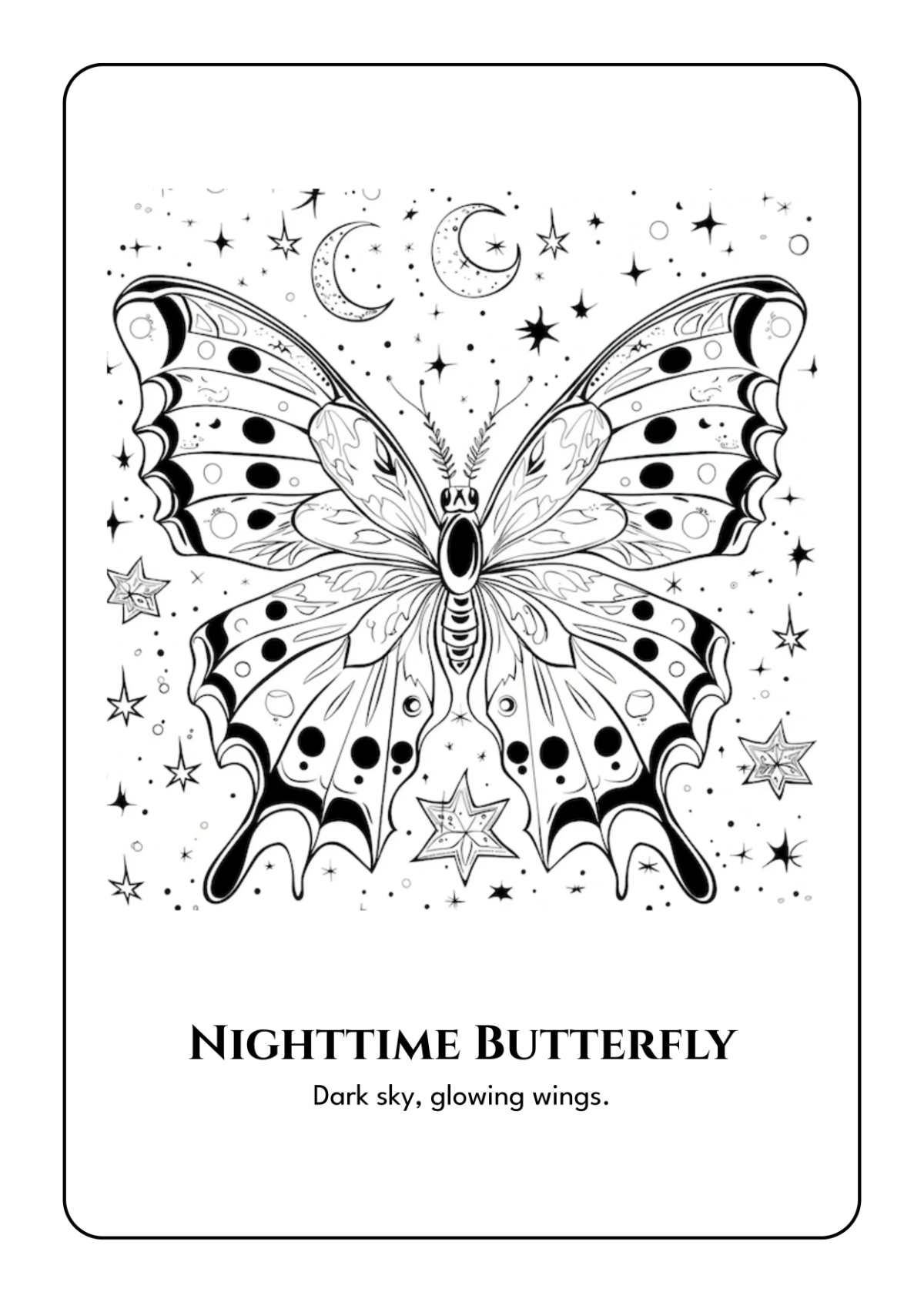 Free Butterfly Coloring Book Template to Edit Online