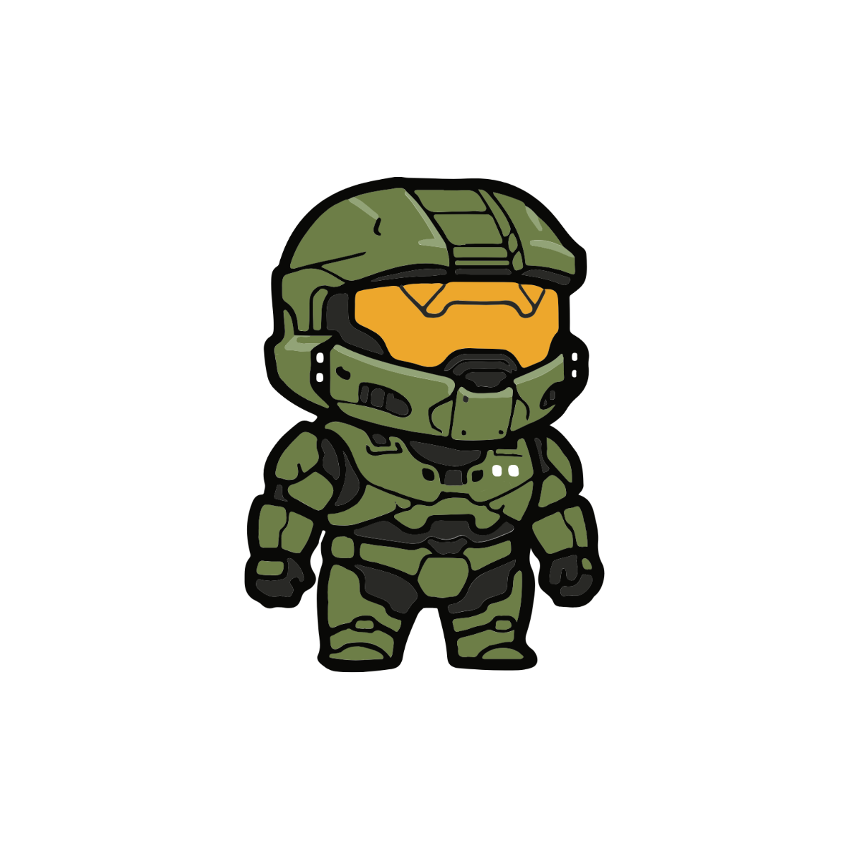 Free Master Chief Character Clipart to Edit Online