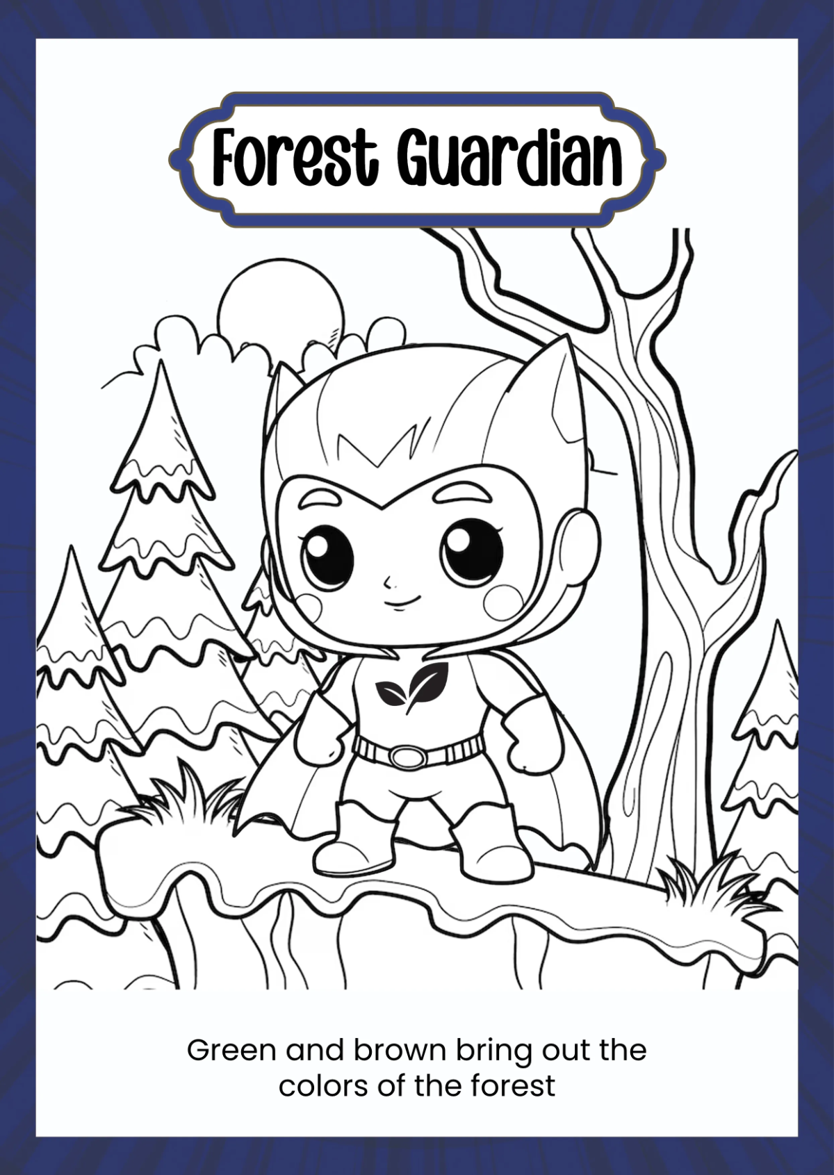 Free Superhero Coloring Book Template to Edit Online