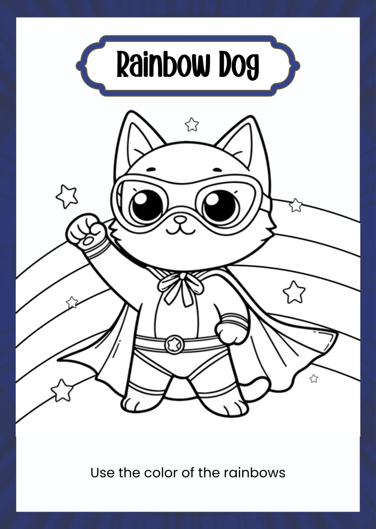 Free Superhero Coloring Book Template to Edit Online