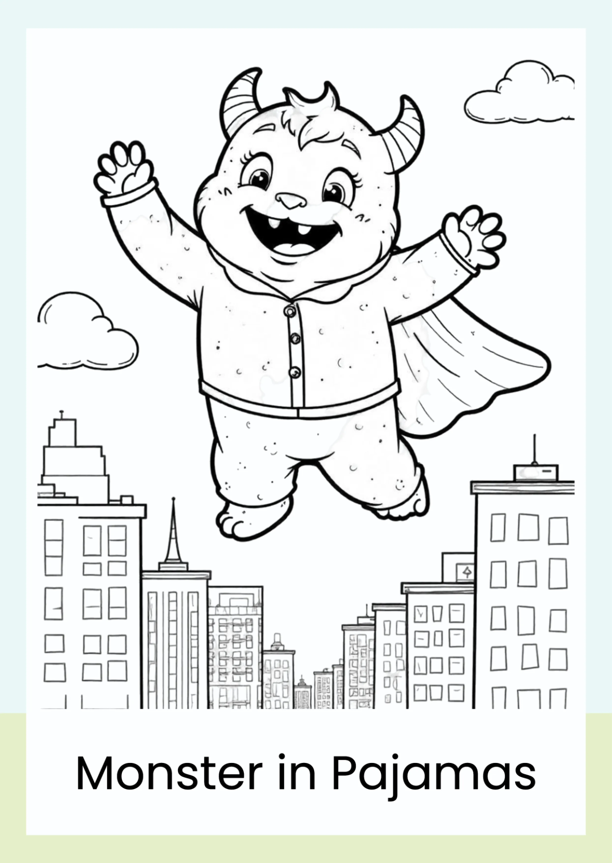 Free Cartoon Coloring Book Template to Edit Online