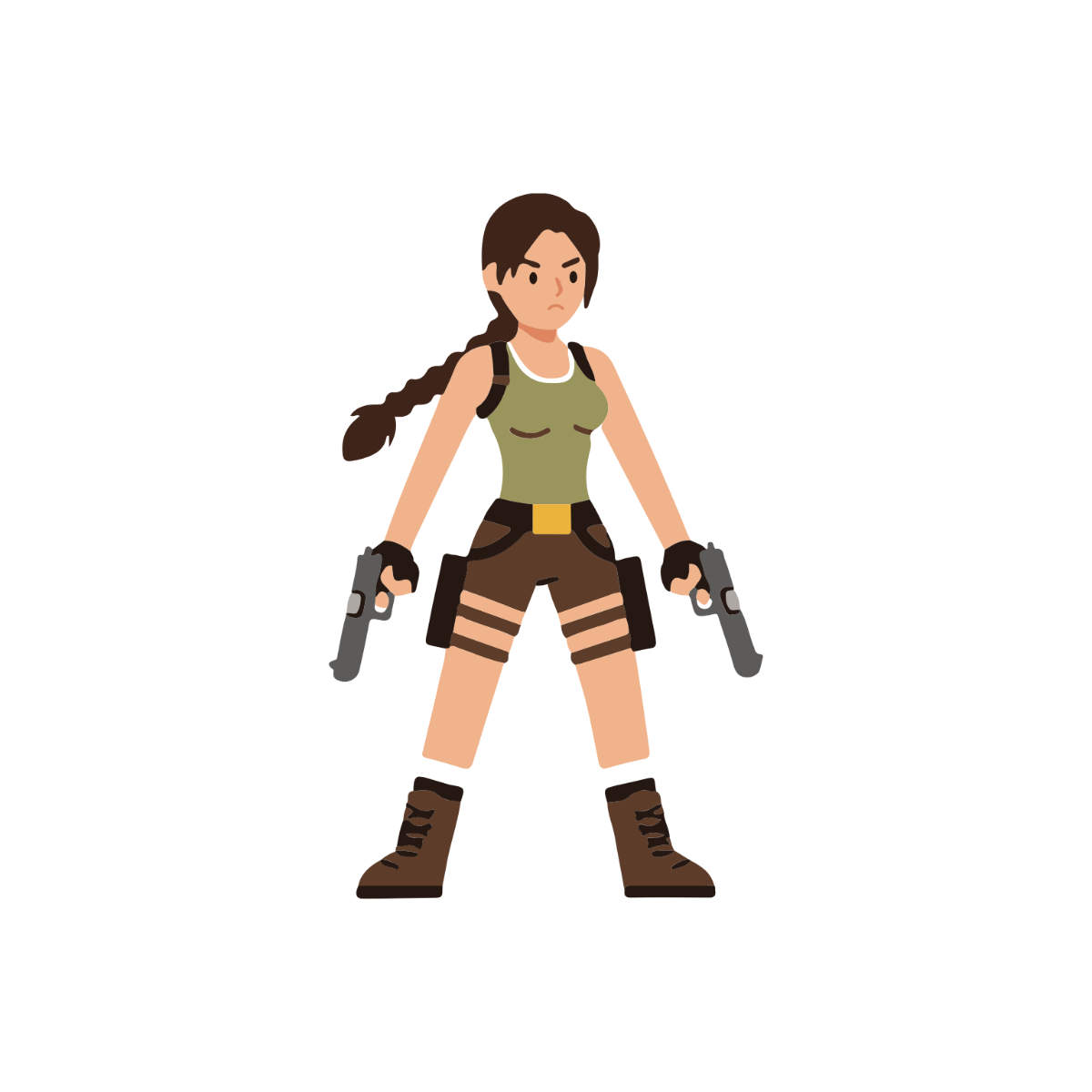 Free Lara Croft Character Clipart to Edit Online