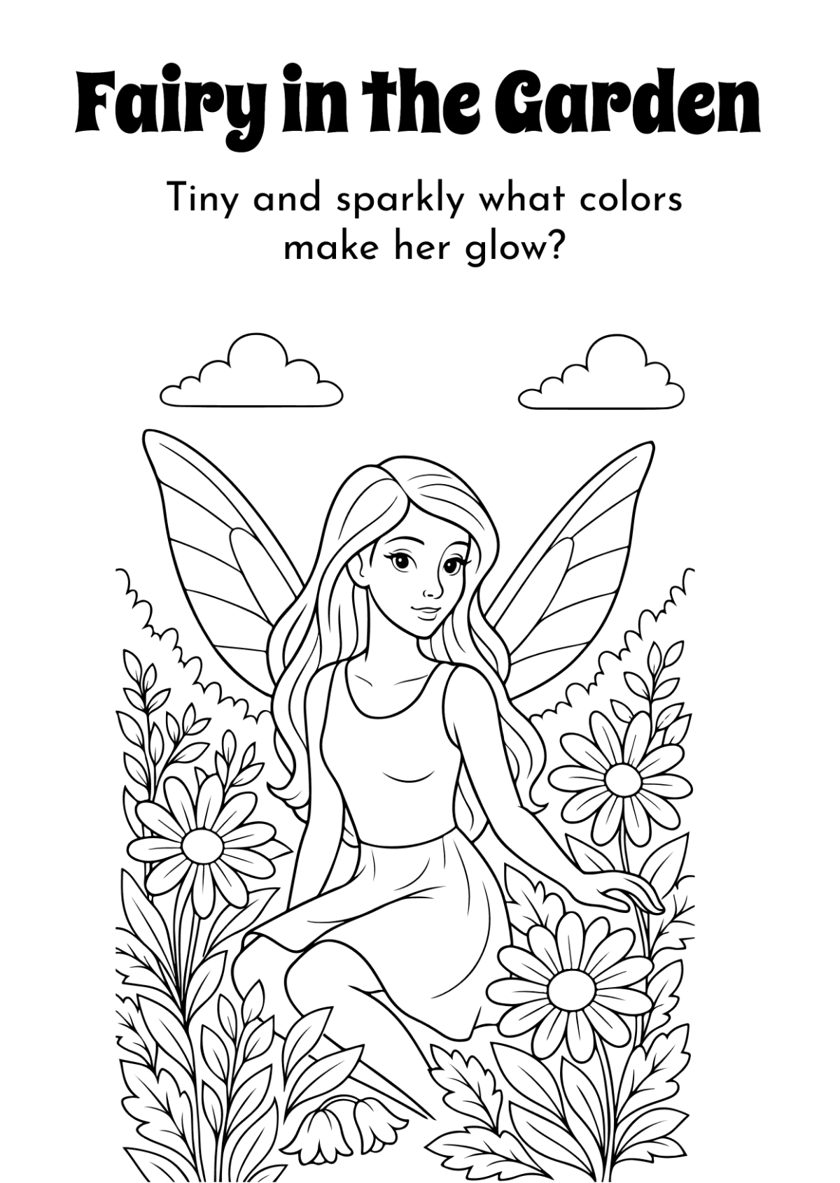 Free Fantasy Coloring Book Template to Edit Online