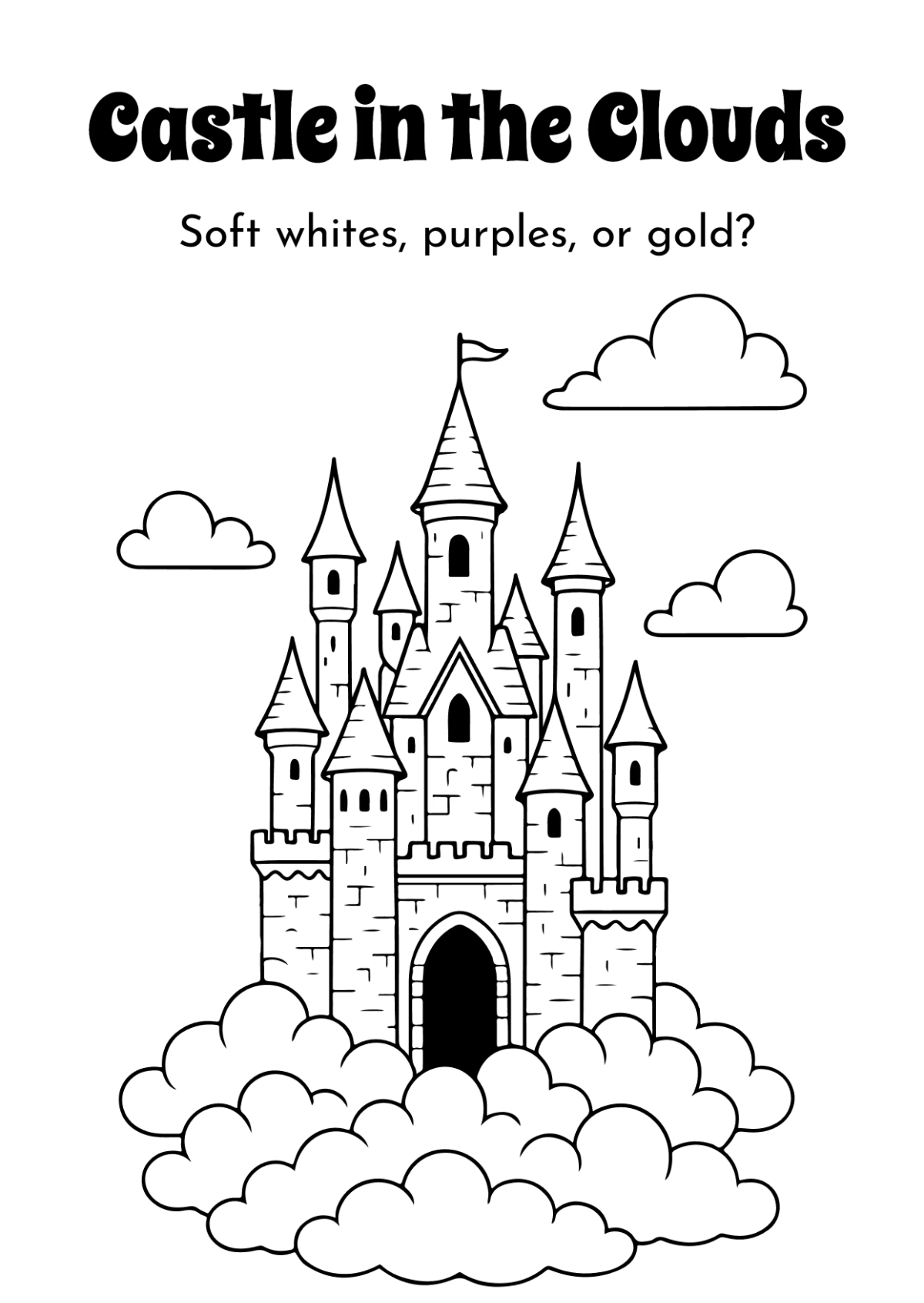 Free Fantasy Coloring Book Template to Edit Online