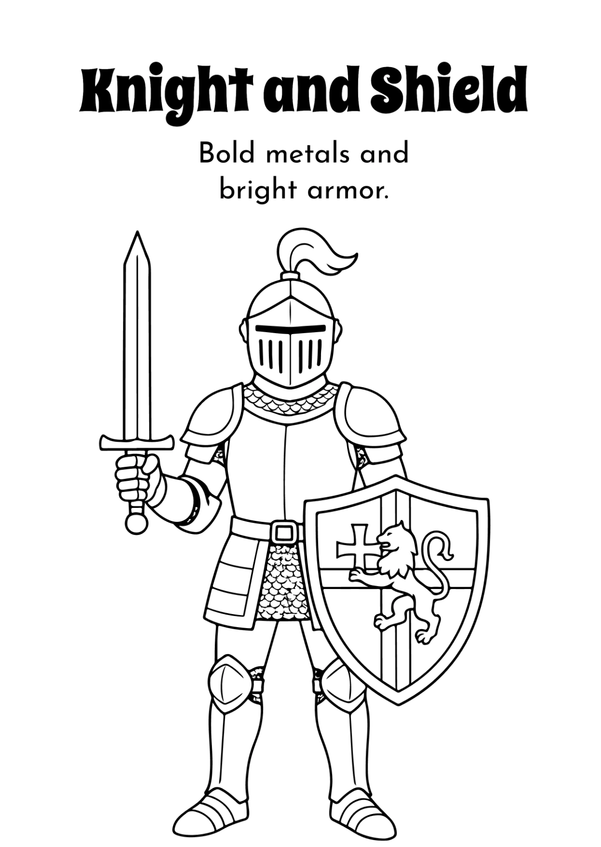Free Fantasy Coloring Book Template to Edit Online
