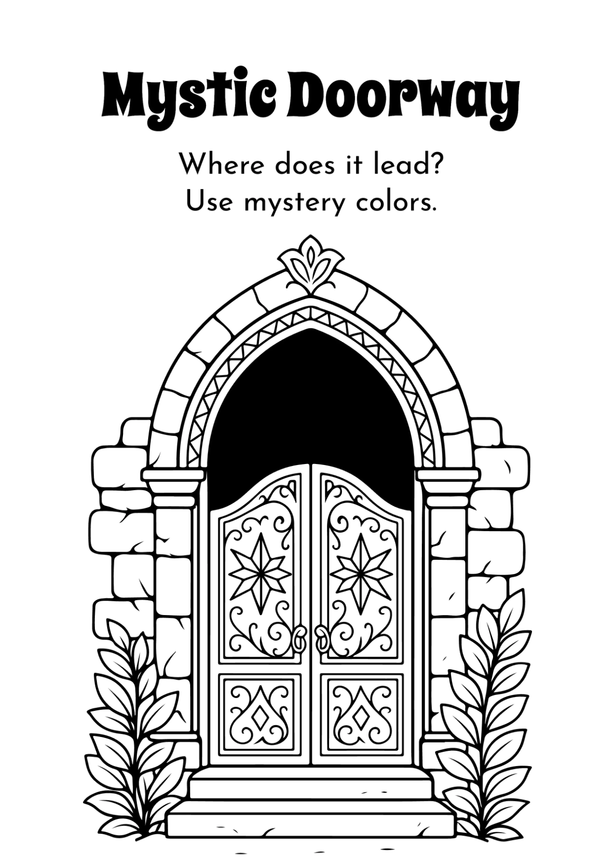 Free Fantasy Coloring Book Template to Edit Online