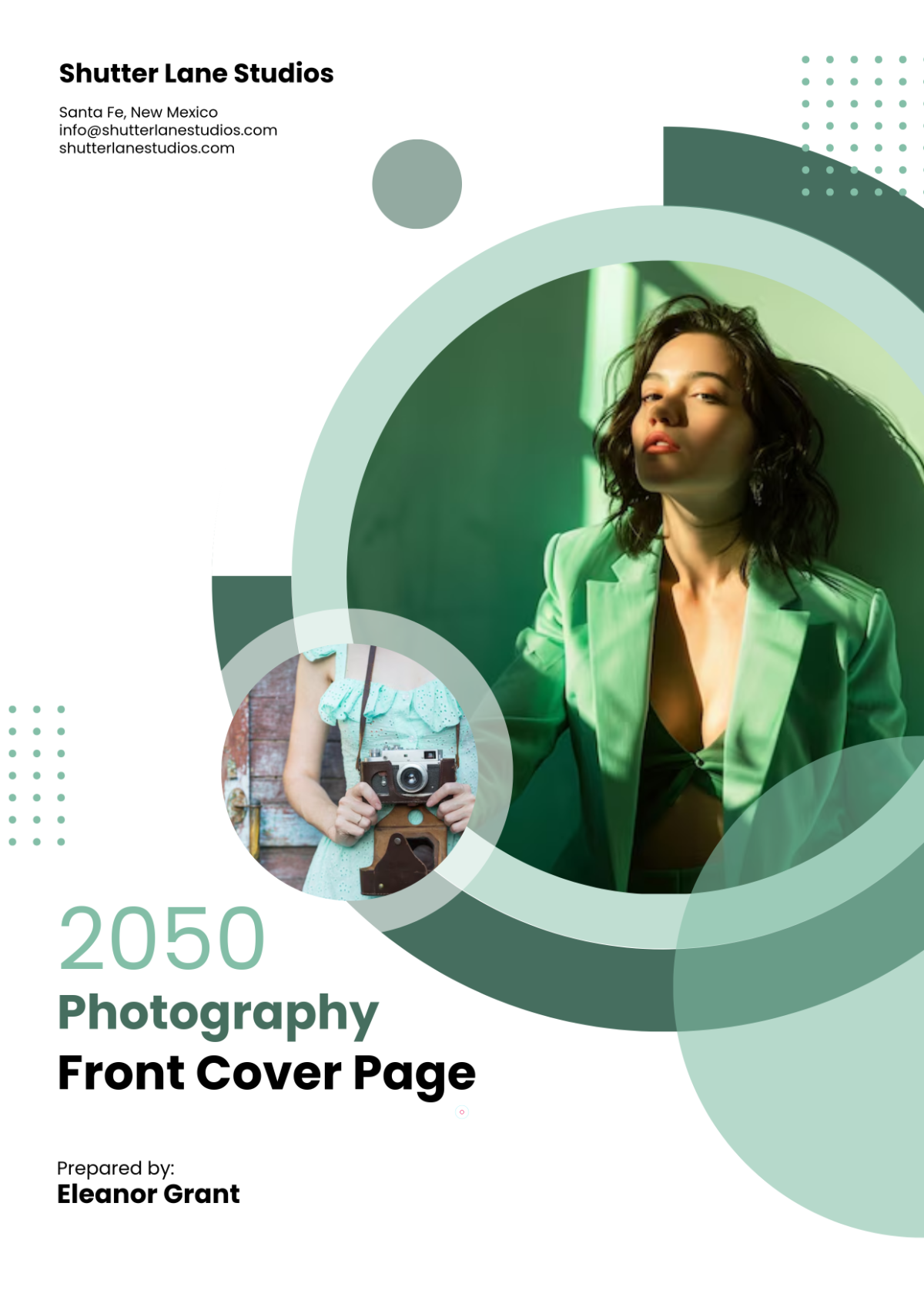Free Photography Front Cover Page Template to Edit Online